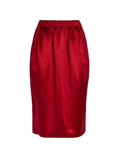 Maria McManus pleated elasticated-waist midi skirt