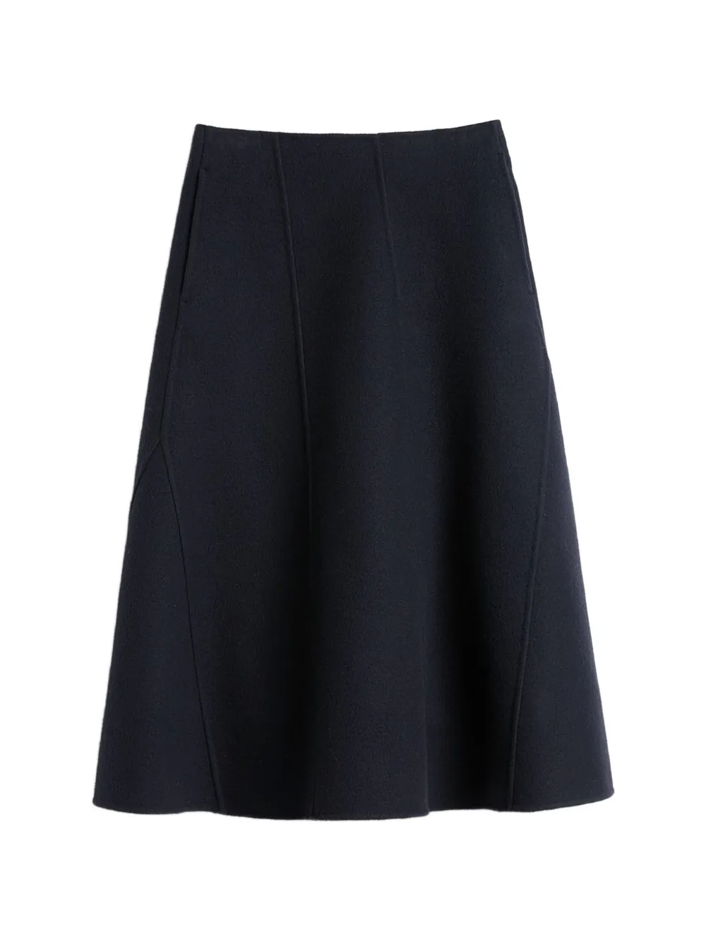 Jil Sander panelled A-line midi skirt - Blu