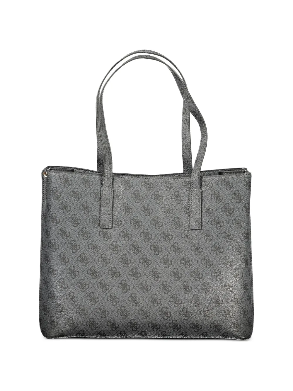 GUESS USA Shopper met monogram-patroon en logo-plakkaat Grijs