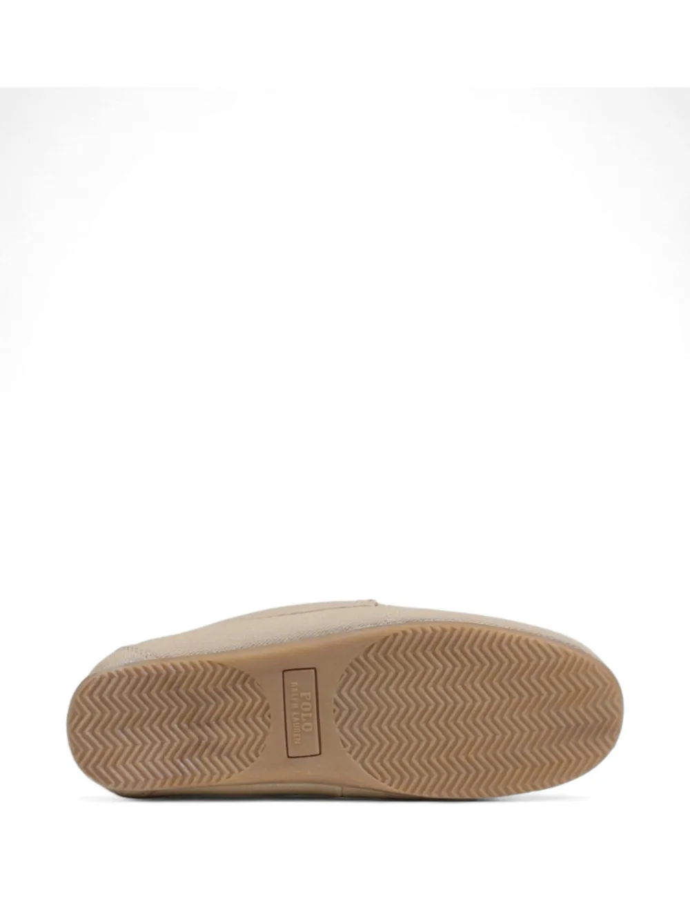 Polo Ralph Lauren whipstitch-detail logo-embroidered loafers Beige