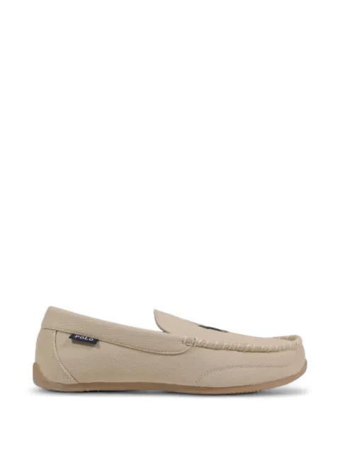 Polo Ralph Lauren mocasines con logo bordado y detalle sobrehilado