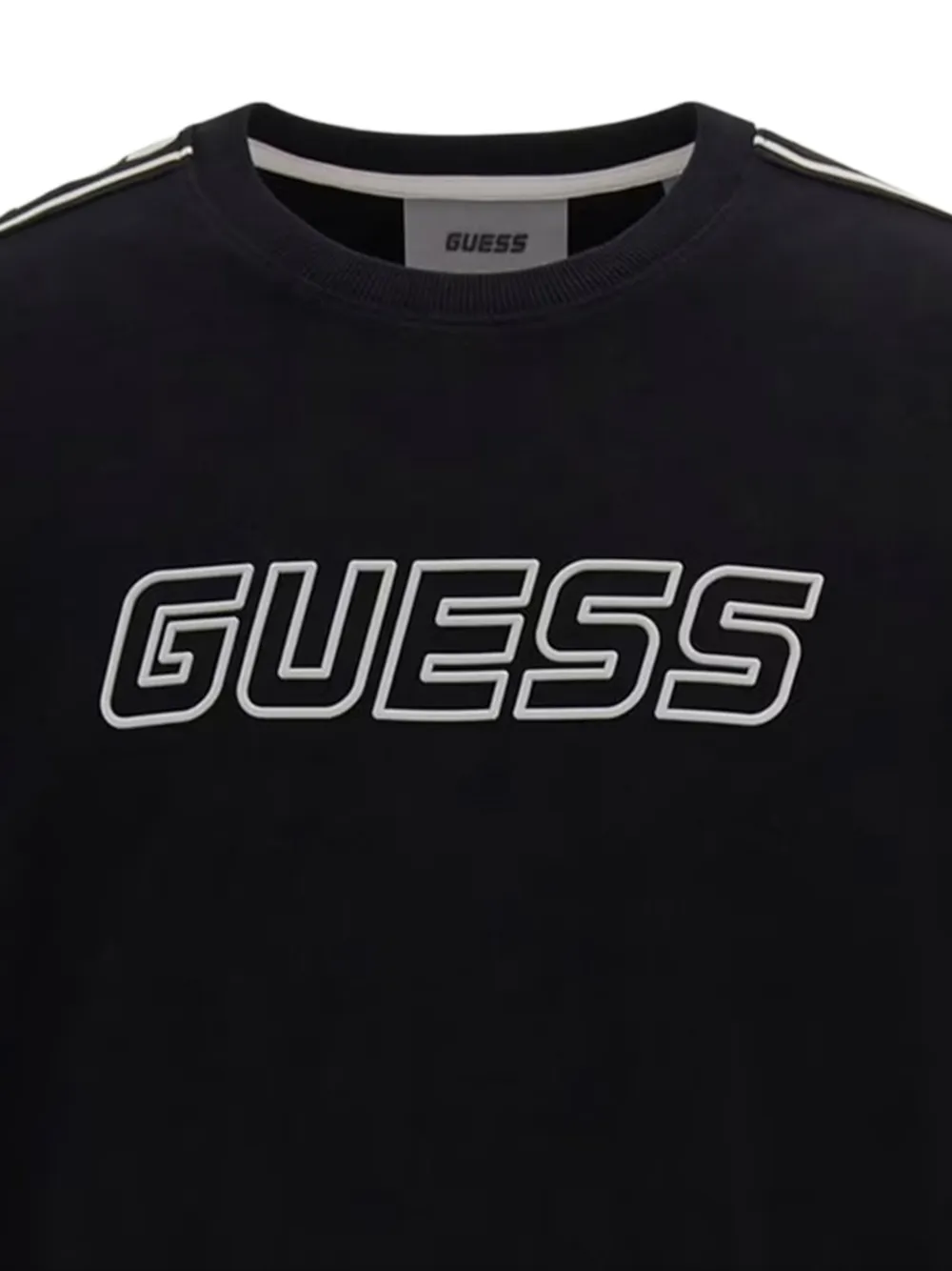 GUESS USA Sweater met logo-print en band Zwart