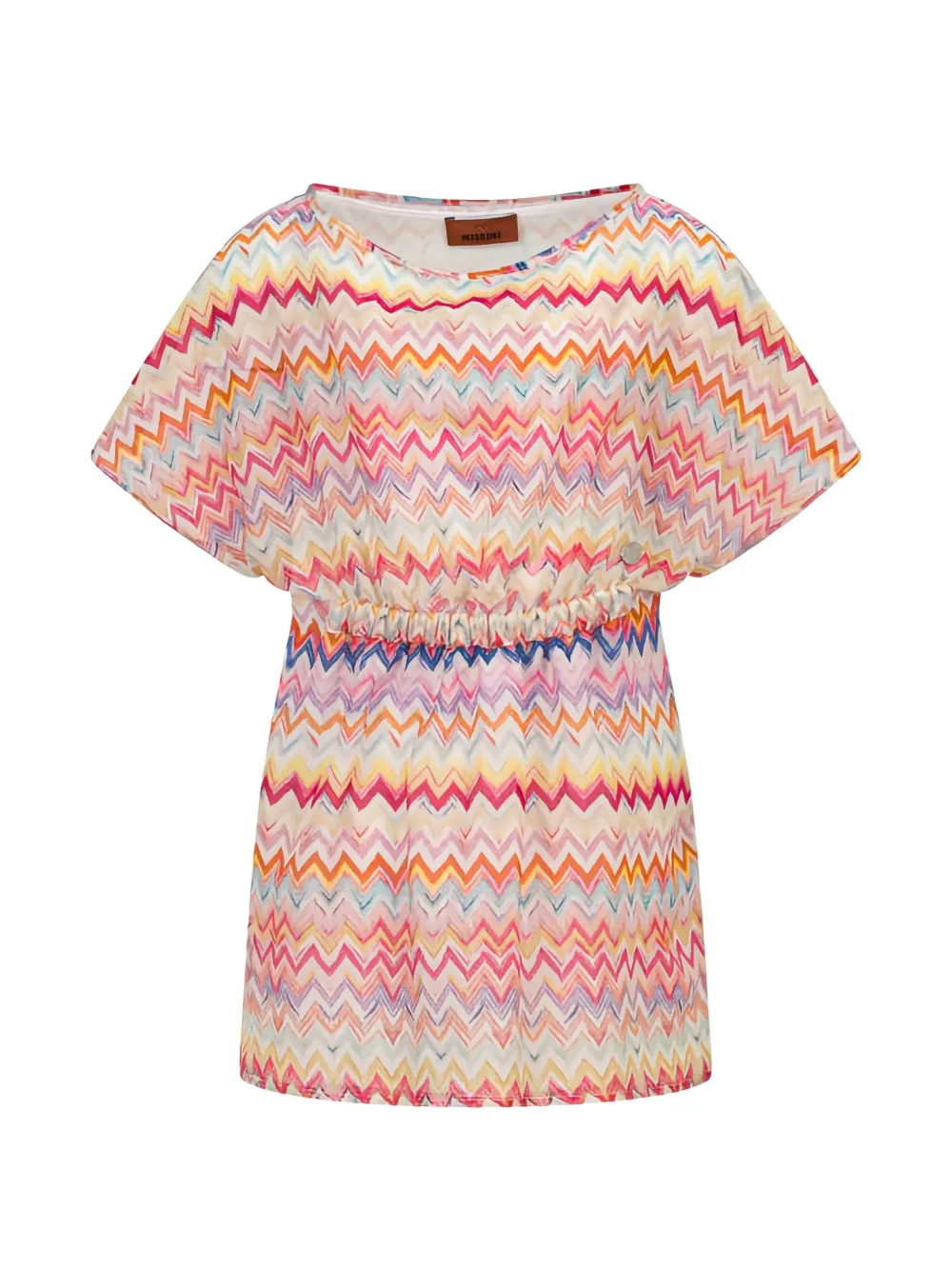 Missoni Kids zigzag-print elasticated-waist dress - Neutrals