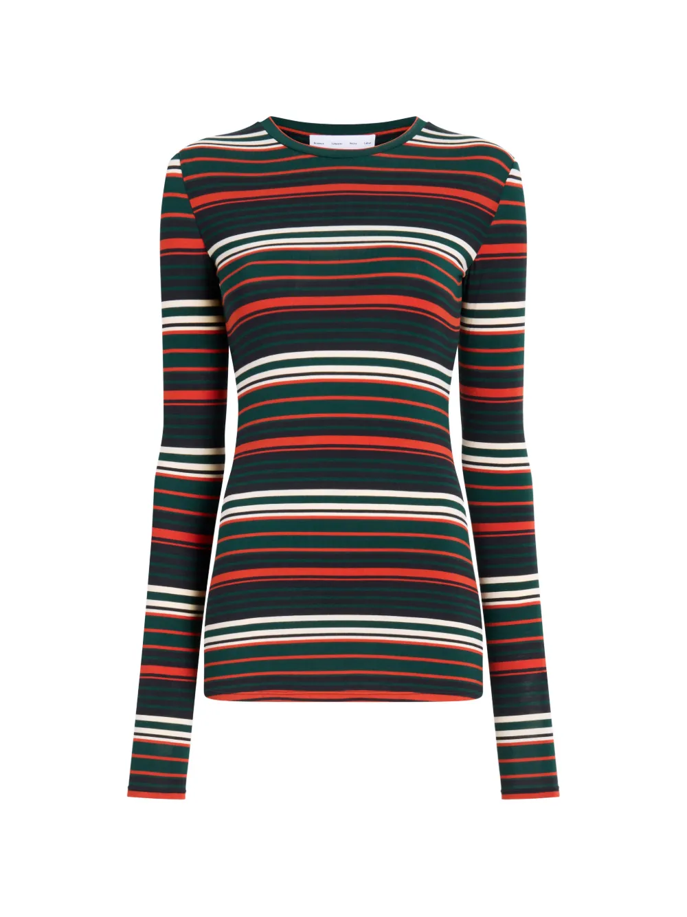 Proenza Schouler White Label Mae striped T-shirt - Verde