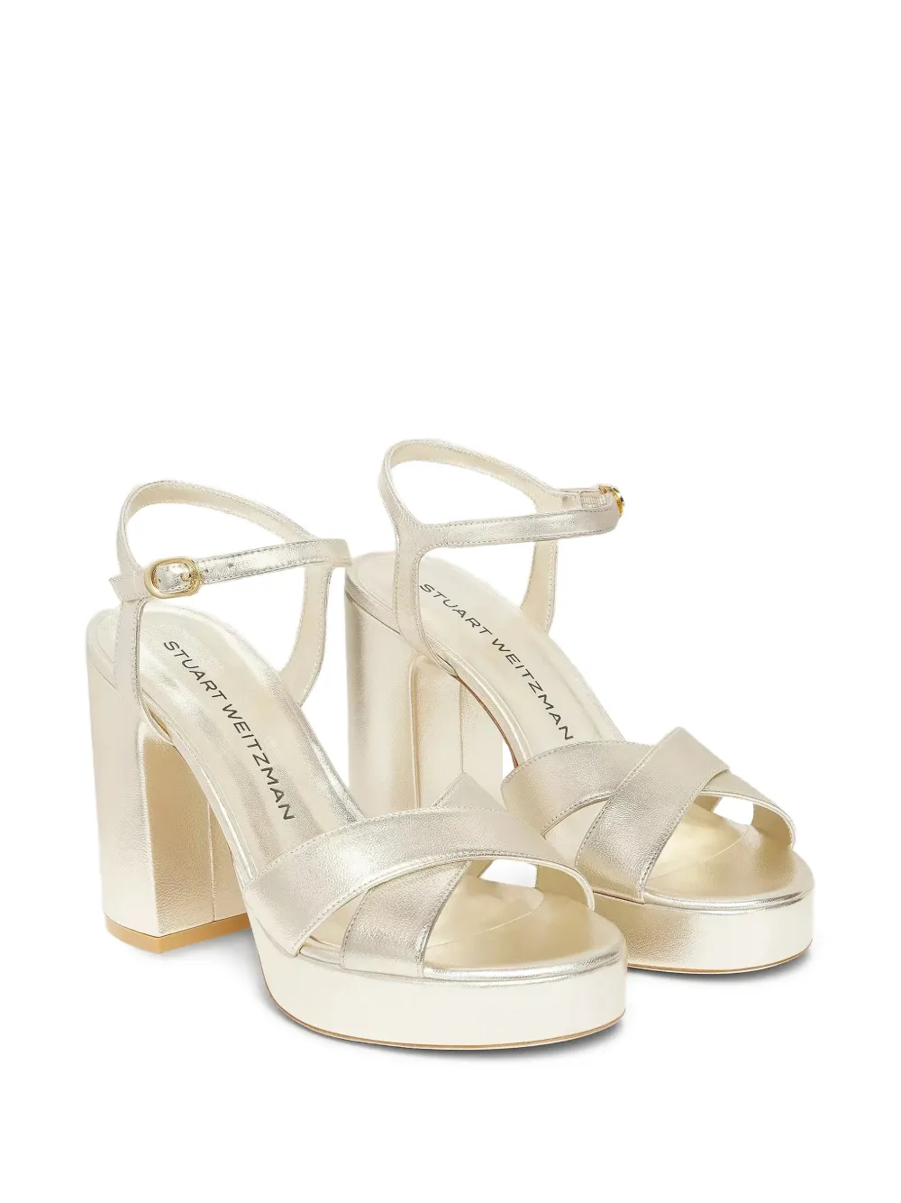 Stuart Weitzman Dayna heeled sandals Goud