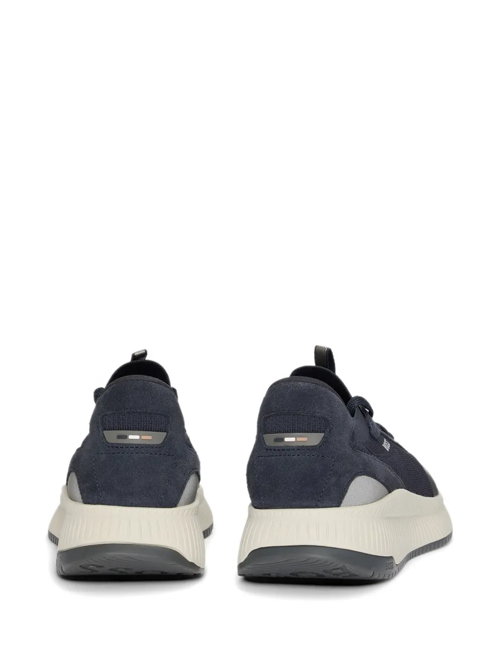 BOSS logo-print sneakers Blauw