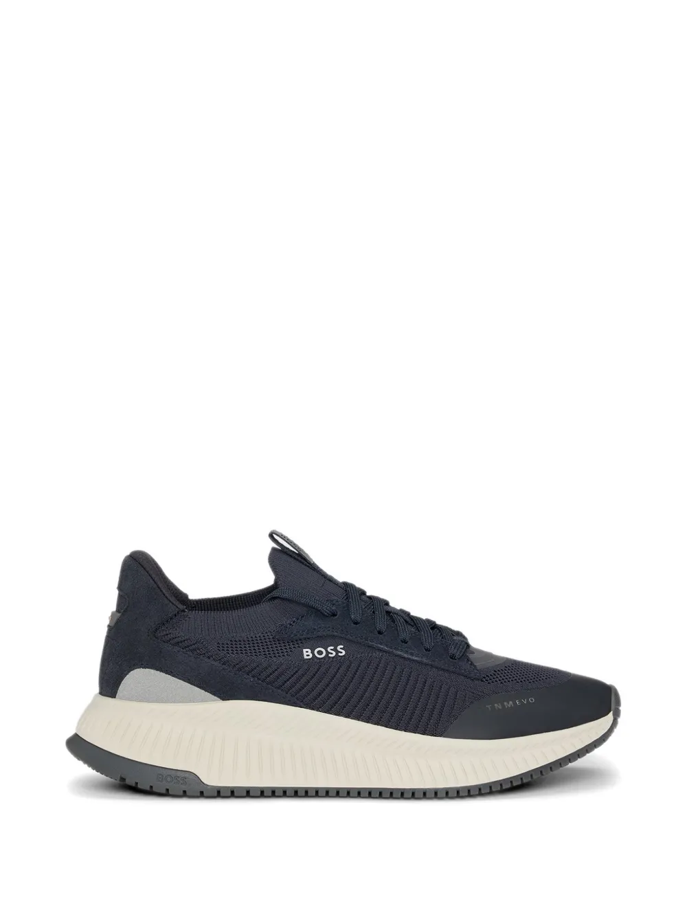 BOSS logo-print sneakers - Blau