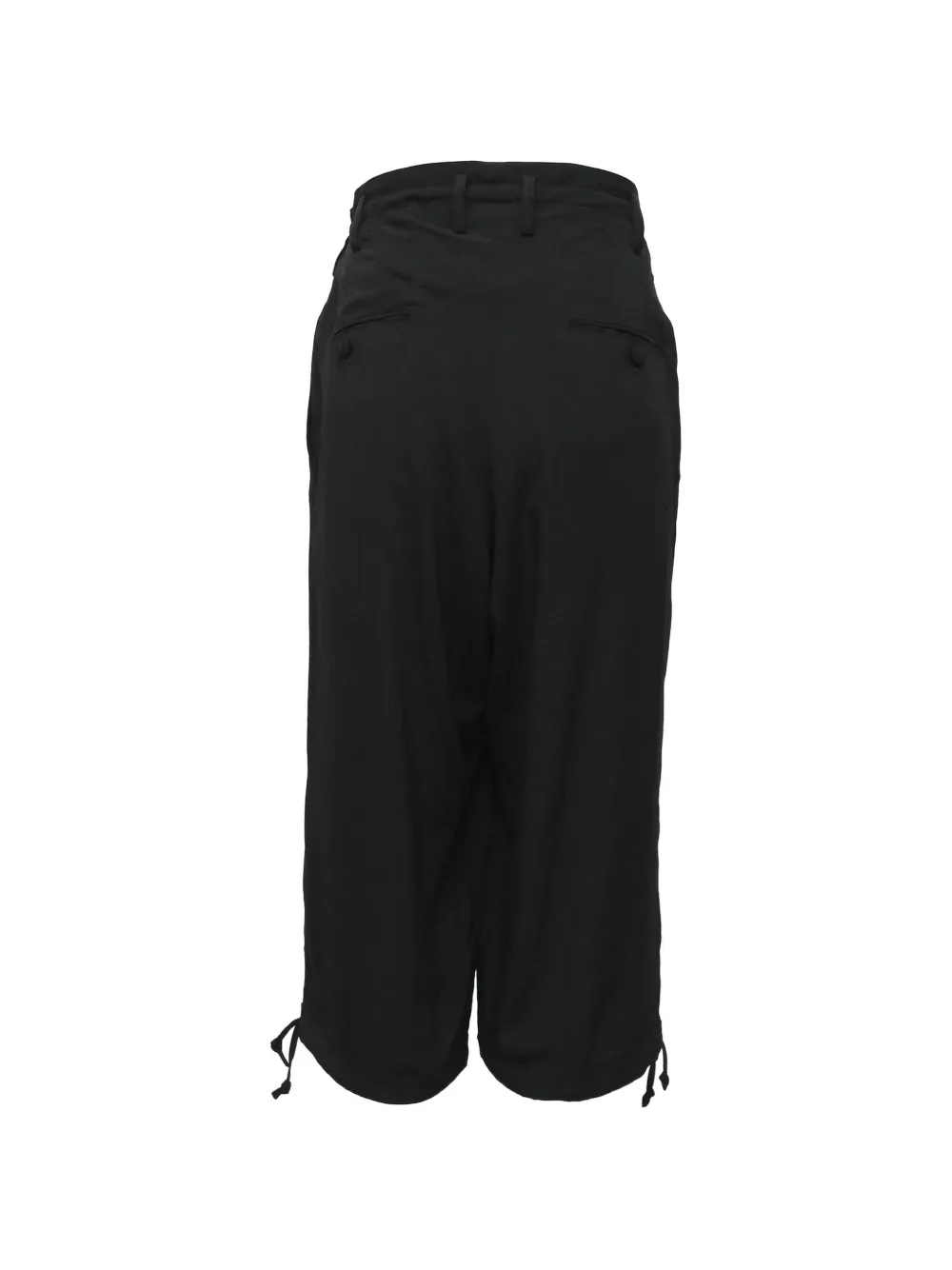 Yohji Yamamoto Pantalon met trekkoord Zwart
