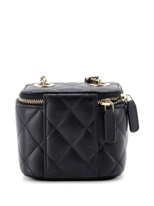 CHANEL Pre-Owned バニティケース＆パールチェーン クラッチバッグ