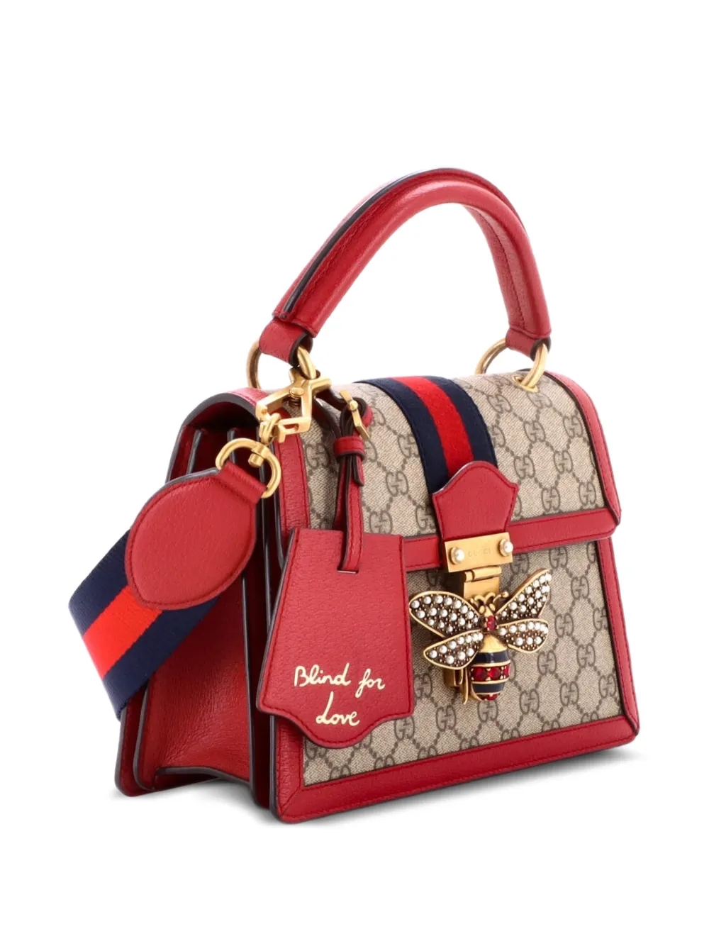  Gucci Pre-owned Petit Sac à Bandoulière Queen Margaret Gg En Toile Enduite - Rouge 