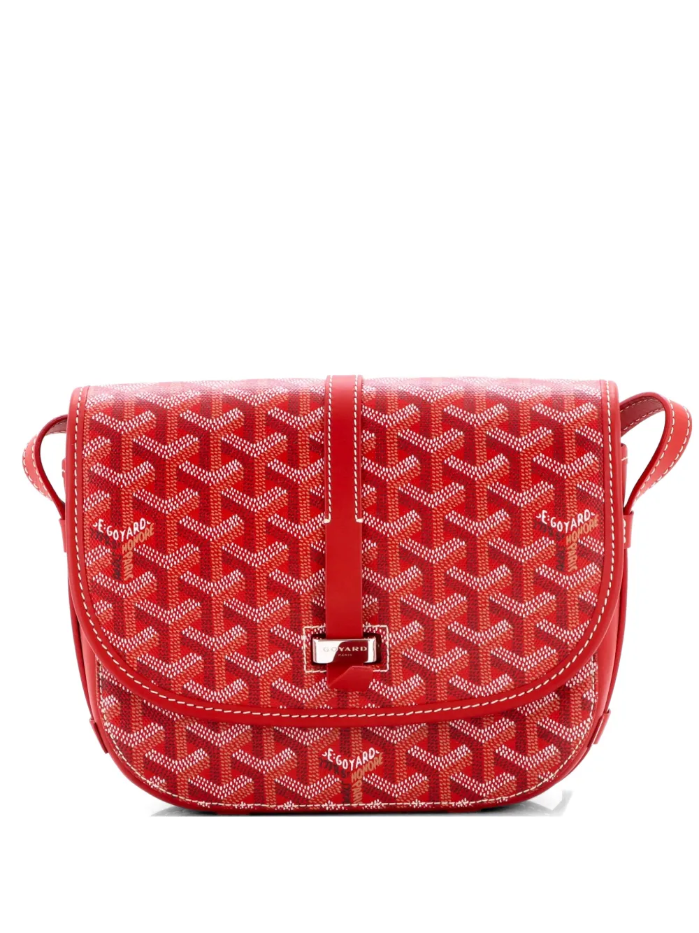 Goyard Pre-Owned Belvedere II Messenger Bag Coated Canvas PM crossbody bag - Rosso