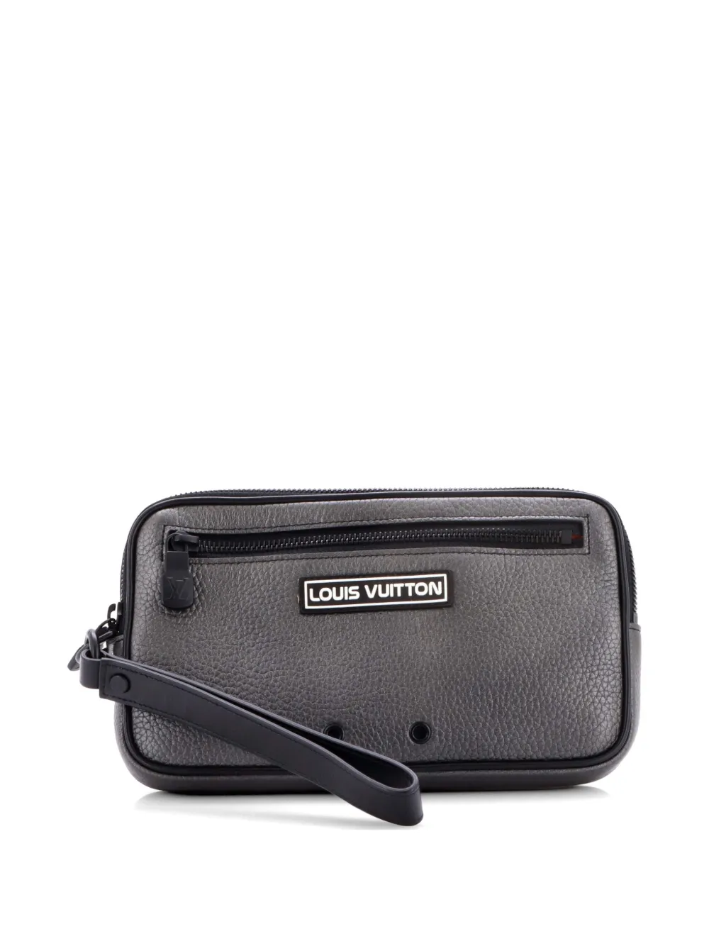Louis Vuitton Pre-Owned Alpha Wristlet Taurillon Clutch - Grau