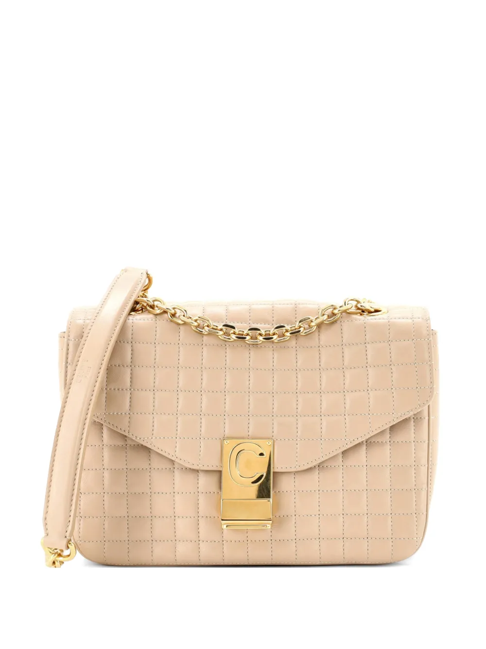 Celine Pre-Owned C Bag Quilted Leather Medium shoulder bag - Toni neutri