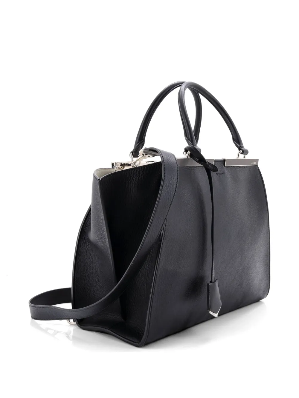 Fendi Pre-Owned プチ トロワジュール レザーサッチェルバッグ