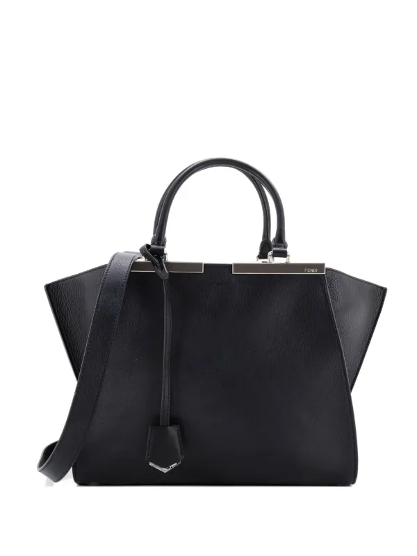 Fendi Pre-Owned プチ トロワジュール レザーサッチェルバッグ 