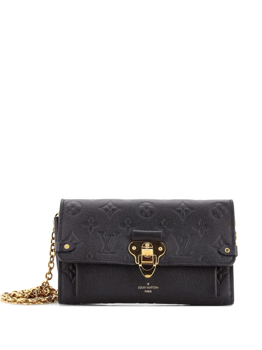 Louis Vuitton Pre-Owned Vavin Chain Wallet Monogram Empreinte Leather clutch bag - Nero