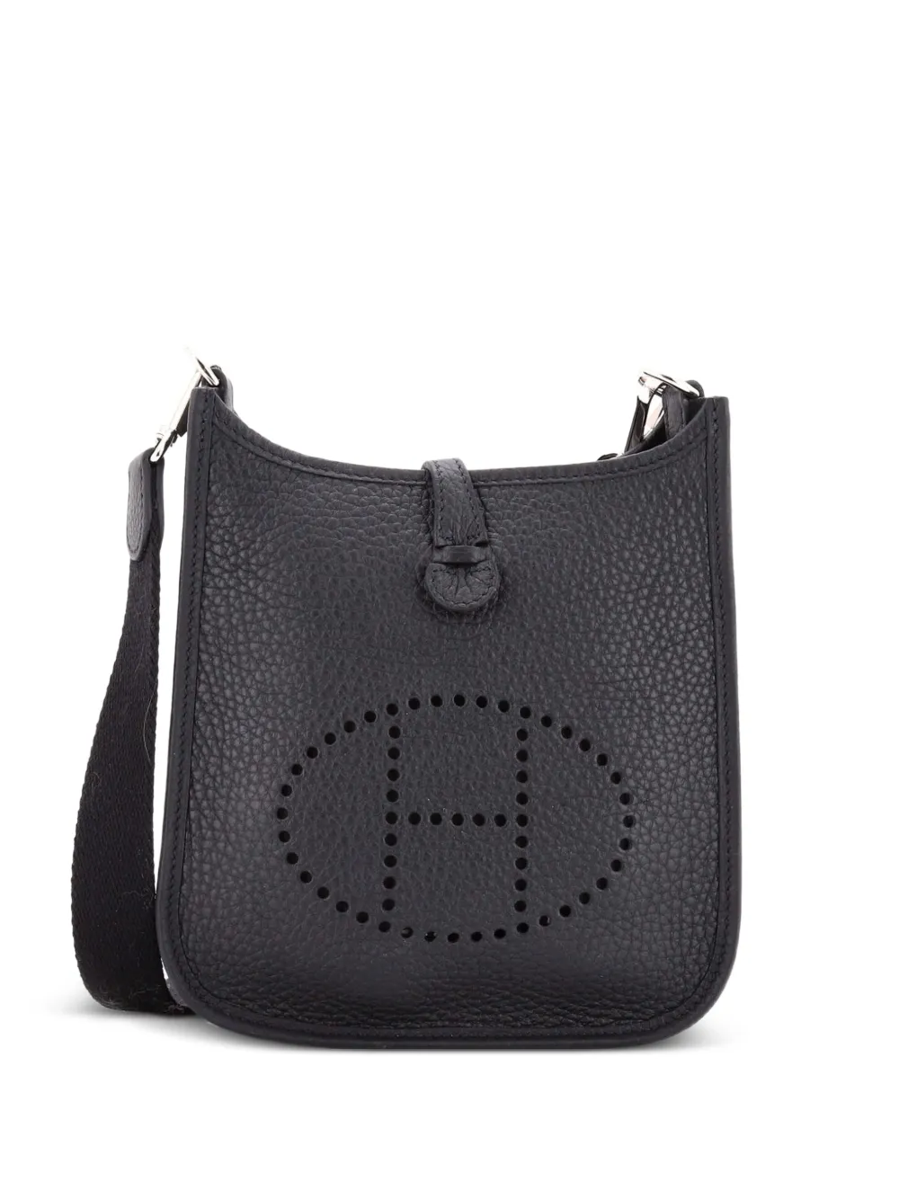 Hermès Pre-Owned Evelyne Bag Gen III Clemence TPM crossbody bag - Nero