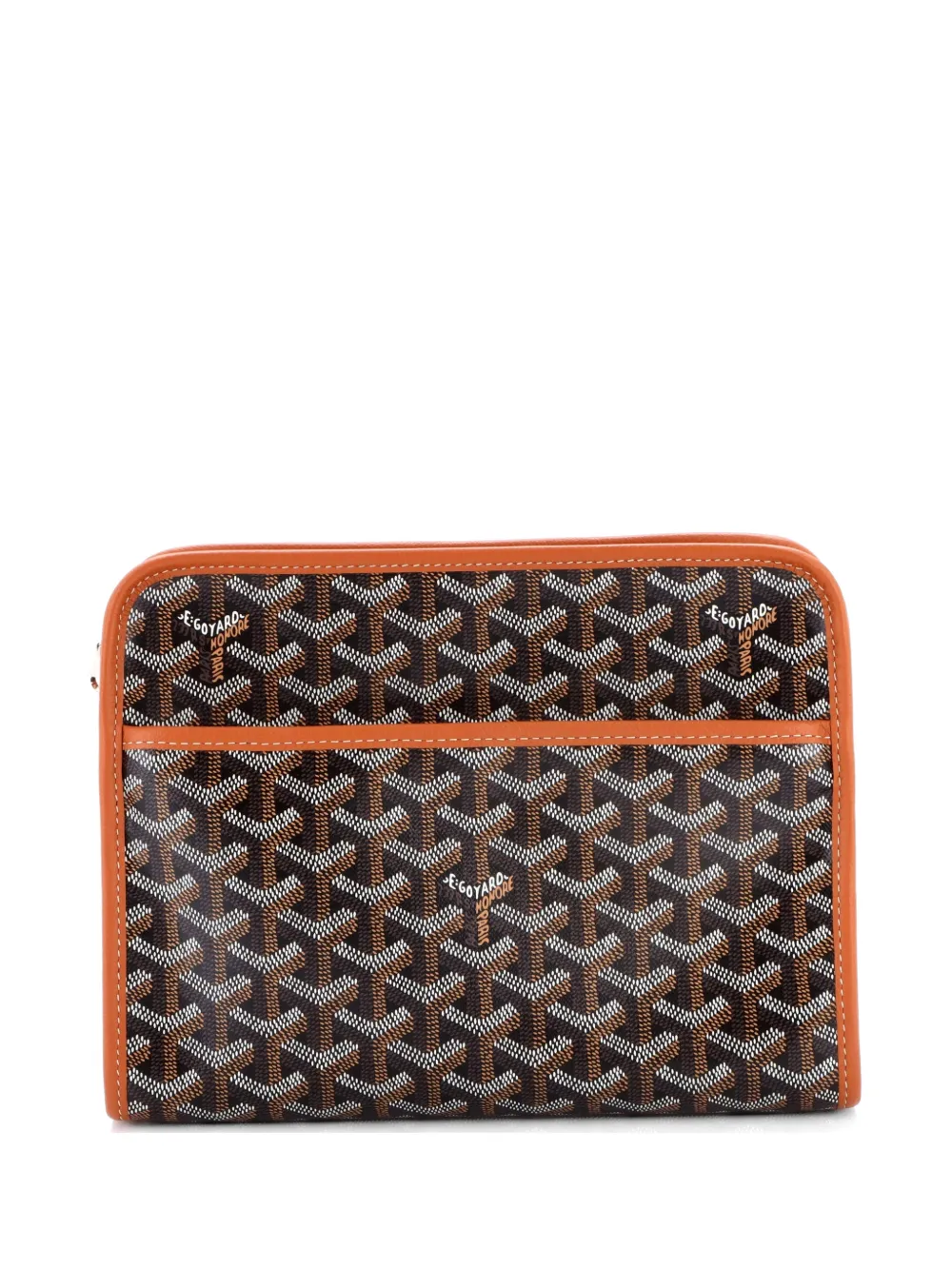 Goyard Pre-Owned Clutch Jouvence Toiletry Pouch MM in tela cerata - Marrone