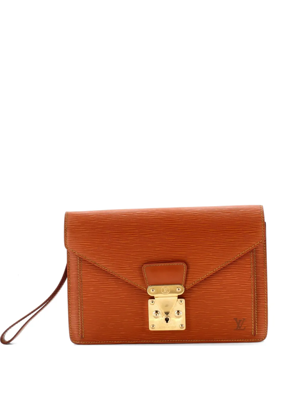 Louis Vuitton Pre-Owned Dragonne Pochette Epi Leather clutch bag - Marrone