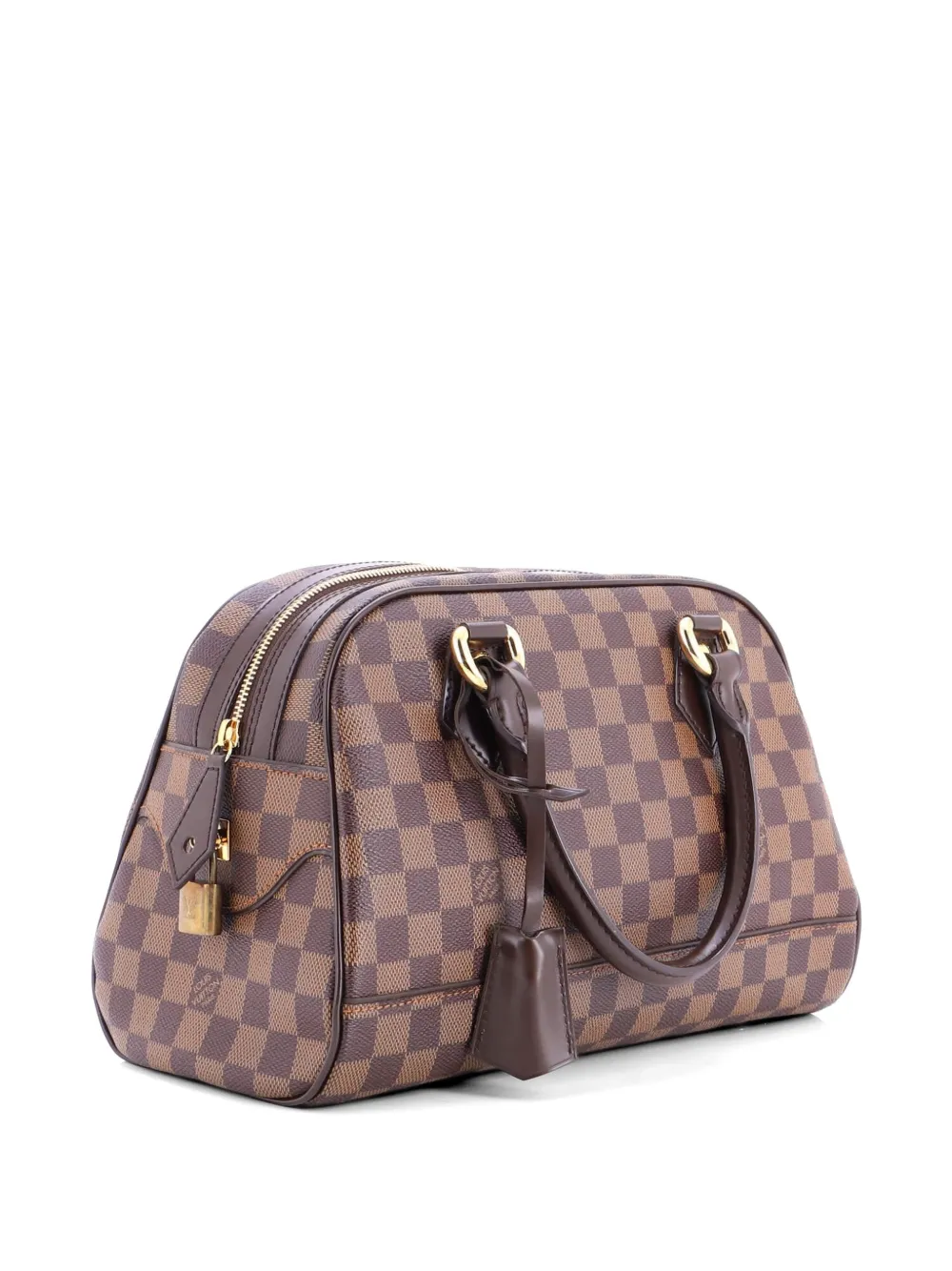 Louis Vuitton Pre-owned Duomo Boston Bag Damier Handbag in Brown, view 3