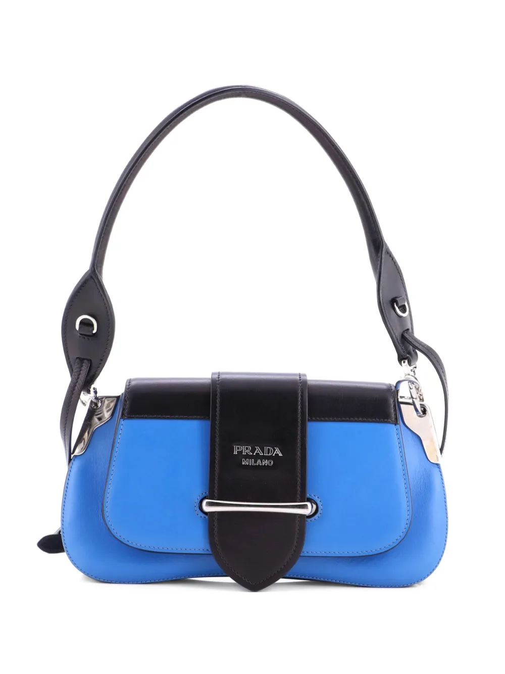Prada Pre-Owned Sidonie City Calf Medium shoulder bag - Blu