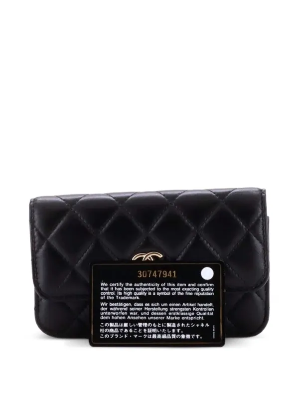 CHANEL Pre-Owned パール ストラップ クラッチ ウィズ チェーン 