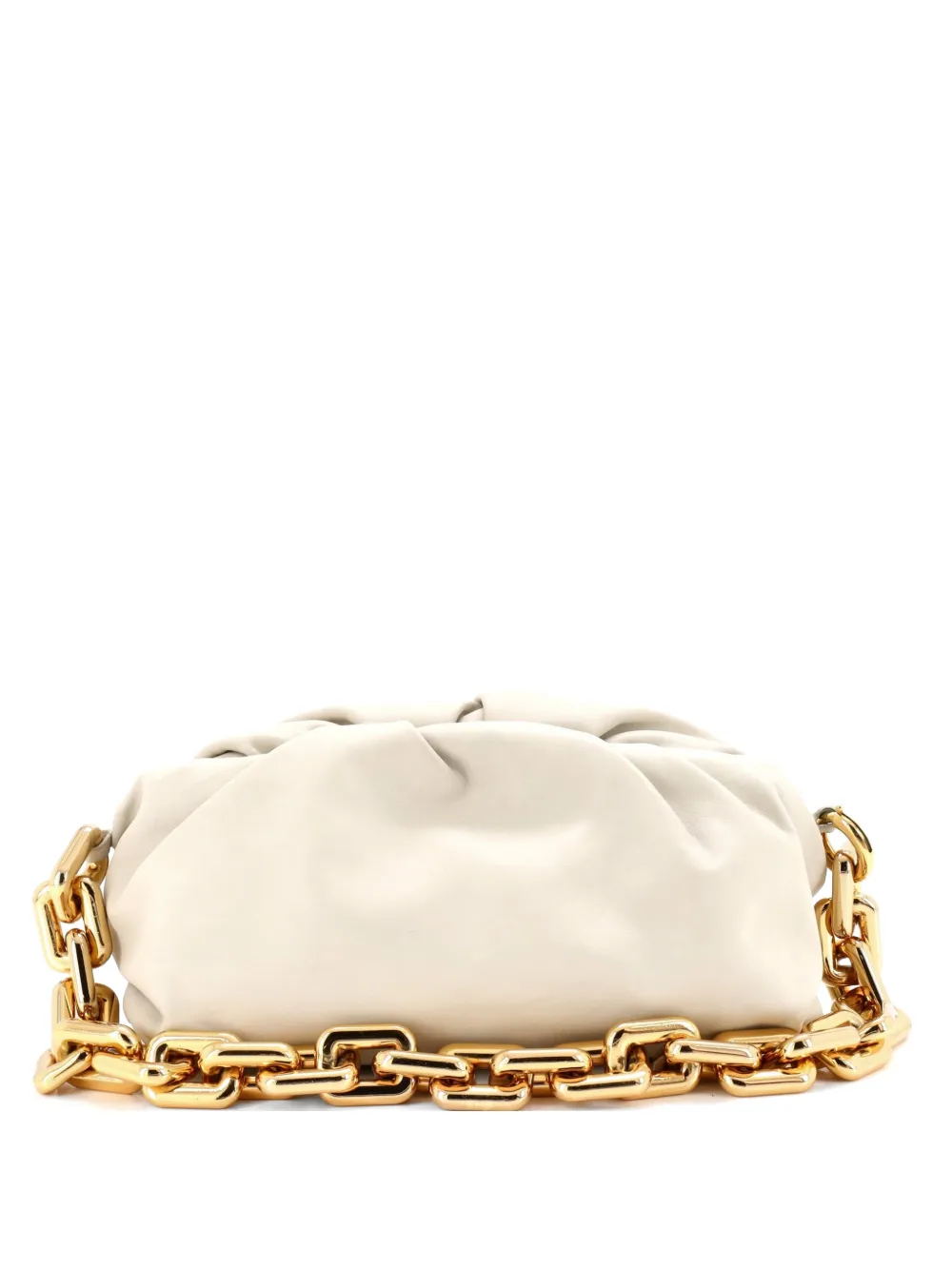 Bottega Veneta Pre-Owned The Chain Pouch Leather shoulder bag - Toni neutri