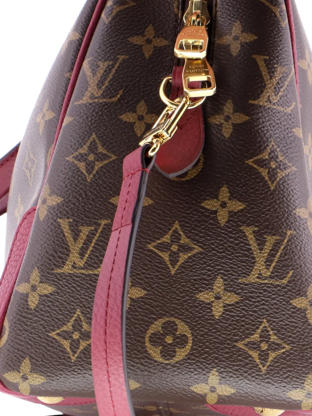 Louis Vuitton Pre-owned Retiro NM Handbag Monogram Canvas and Leather Satchel in Red, view 5
