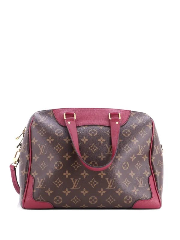 Louis Vuitton Pre-owned Retiro NM Handbag Monogram Canvas and Leather Satchel in Red
