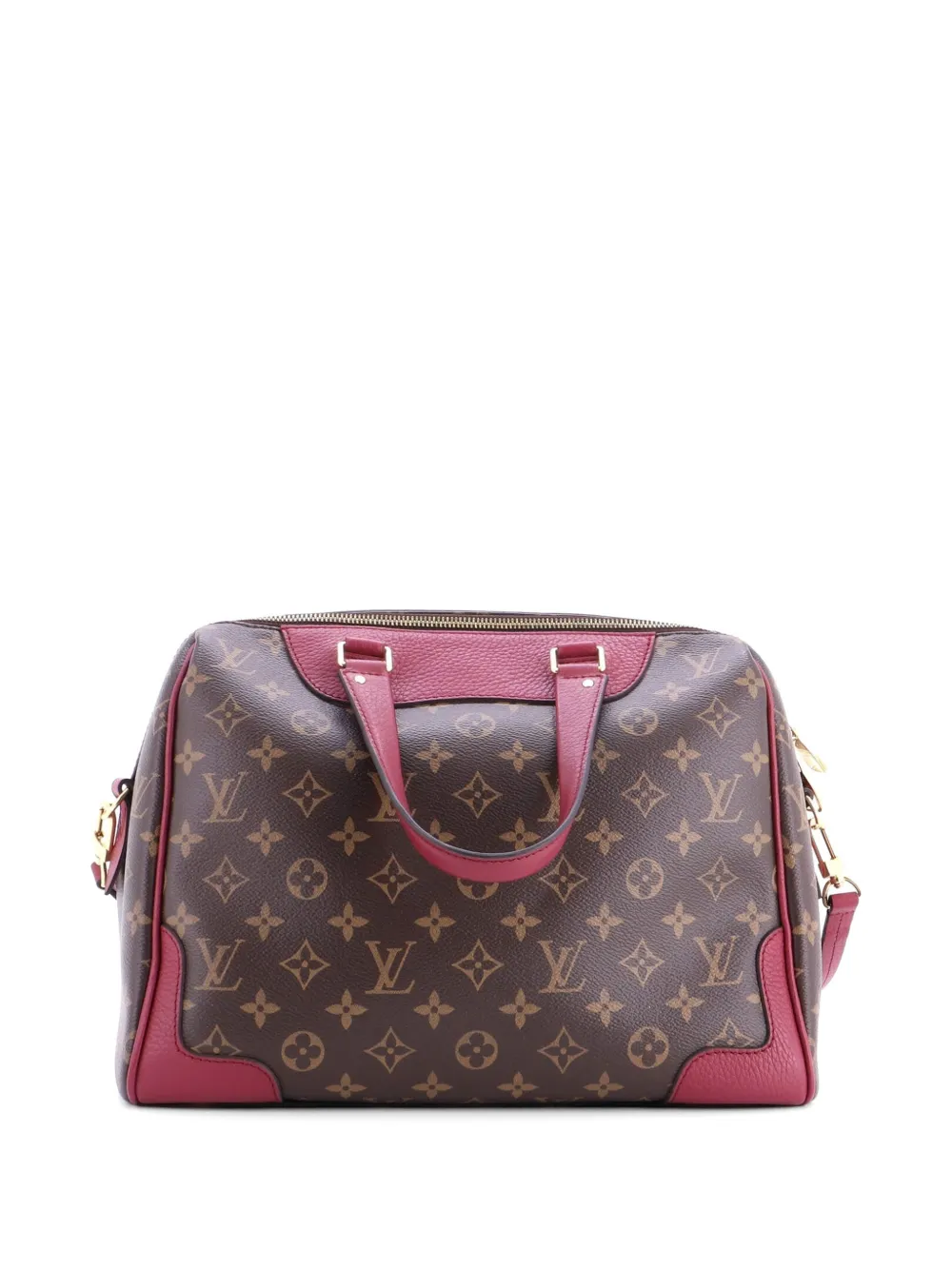 Louis Vuitton Pre-owned Retiro NM Handbag Monogram Canvas and Leather Satchel in Red, view 2