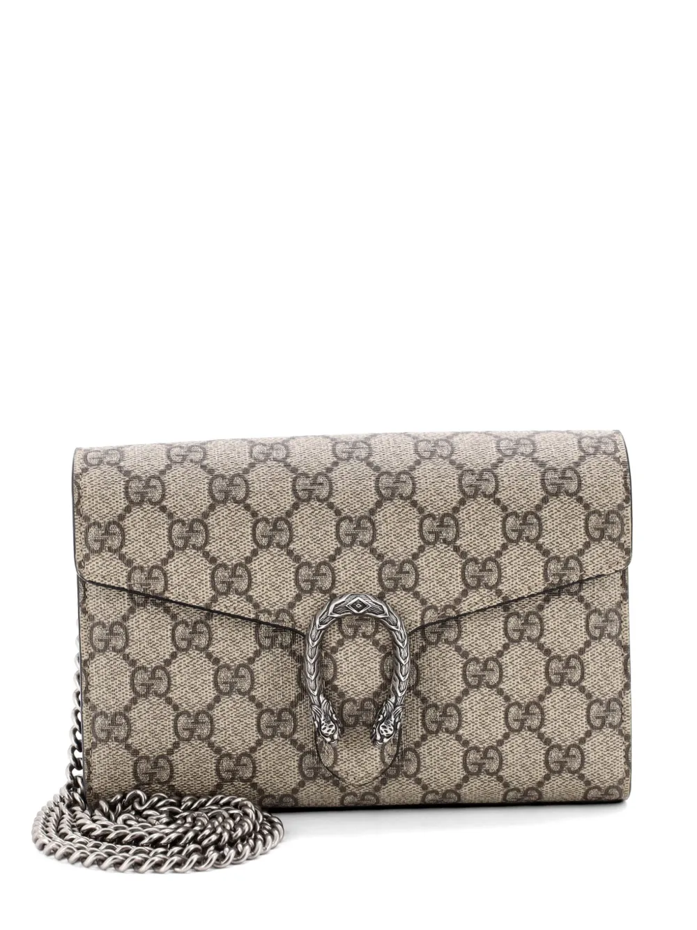 Gucci Pre-Owned Borsa a tracolla Dionysus piccola in tela cerata GG con catena - Nero