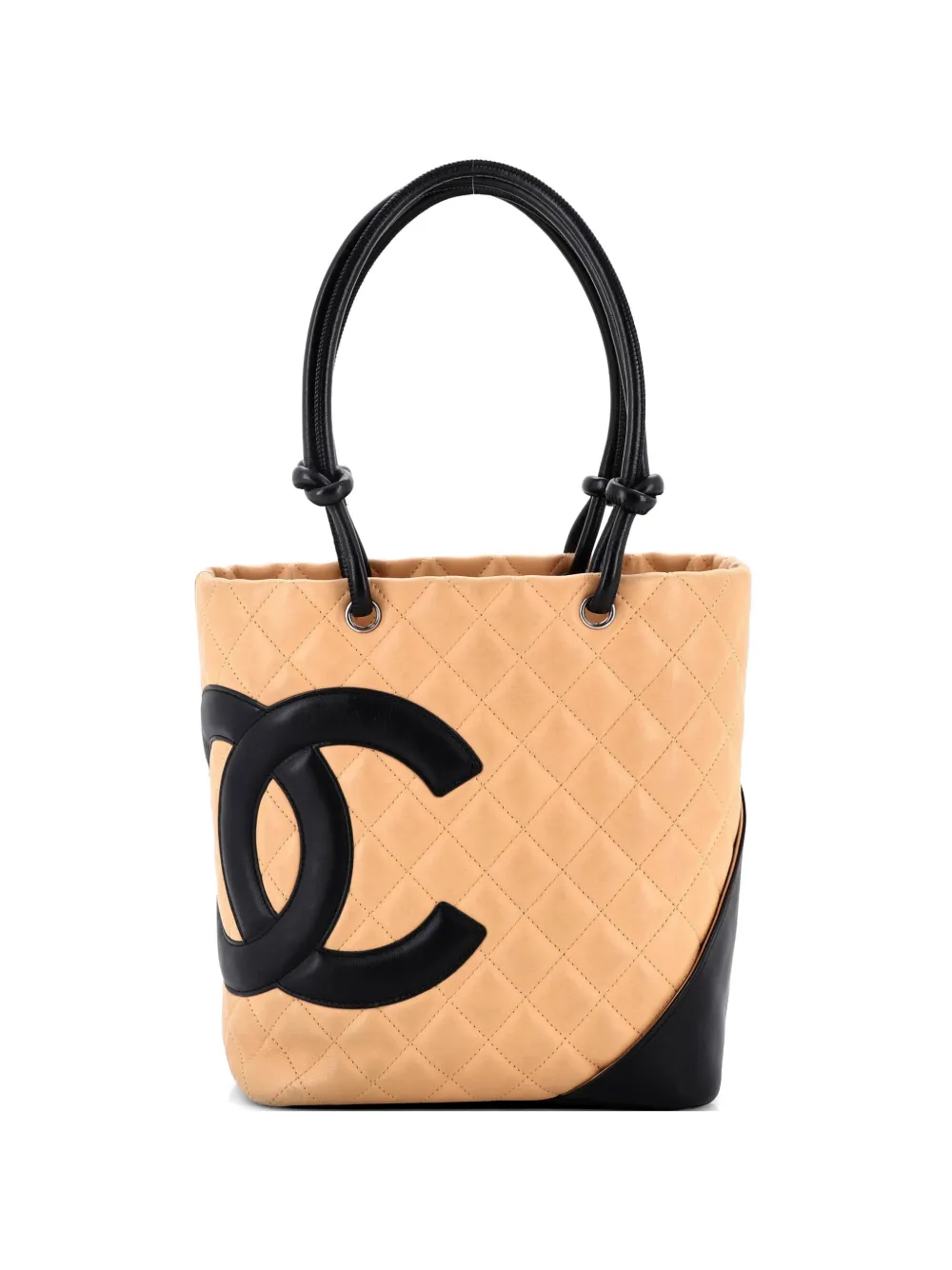 CHANEL Pre-Owned Cambon Quilted Leather Medium tote bag - Toni neutri