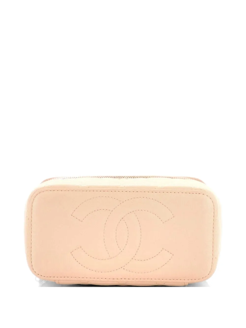 CHANEL Pre-Owned Classic Vanity Case with Chain Quilted Caviar Small crossbody bag - Rosa