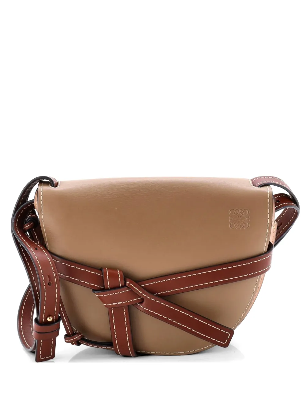 Loewe Pre-Owned Gate Shoulder Bag Leather Small crossbody bag - Marrone