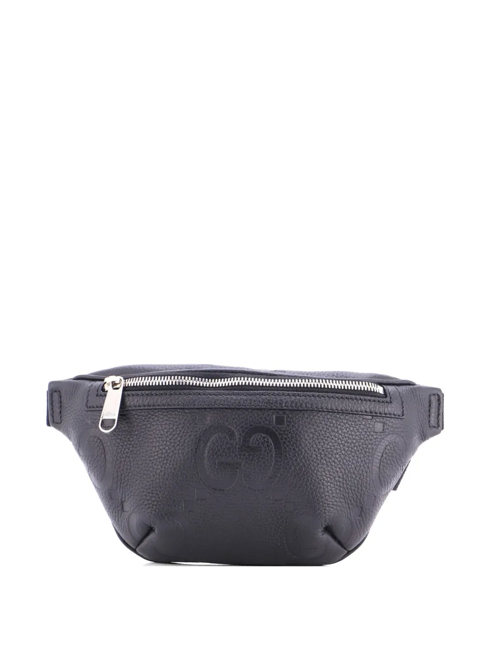 Gucci Pre-Owned Jumbo GG Embossed Leather Small belt bag - Nero