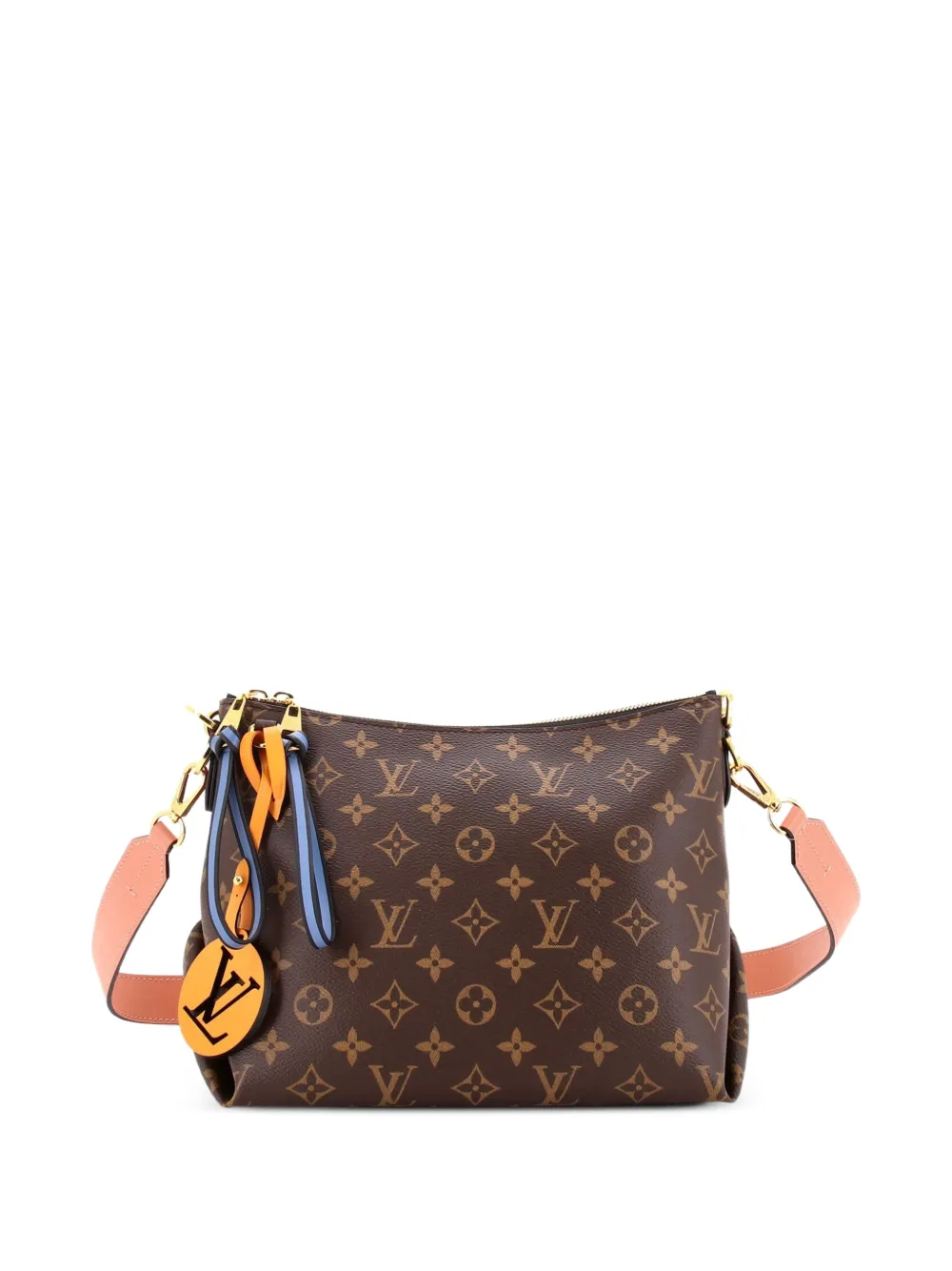 Louis Vuitton Pre-Owned Braided Handle Beaubourg Monogram Canvas Mini hobo bag - Marrone