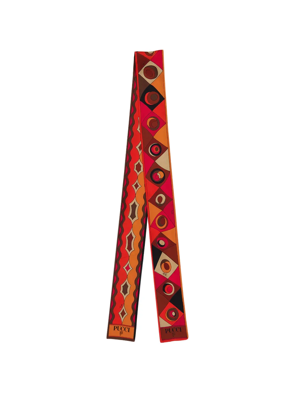 PUCCI geometric-print scarf - Arancione