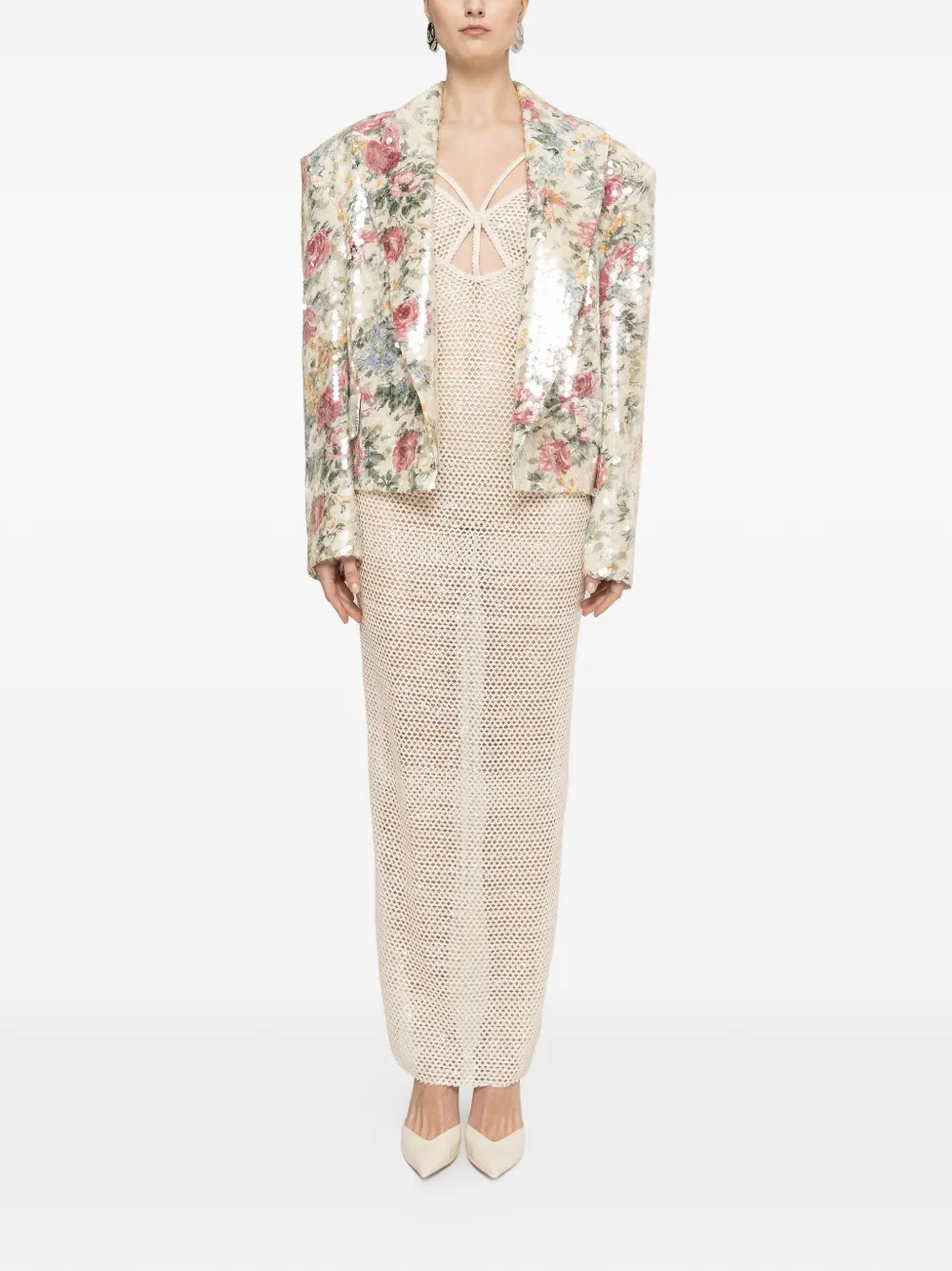 NISSA Oversized blazer Beige
