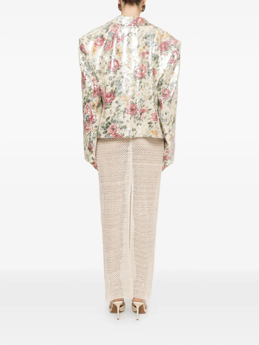 NISSA Oversized blazer Beige