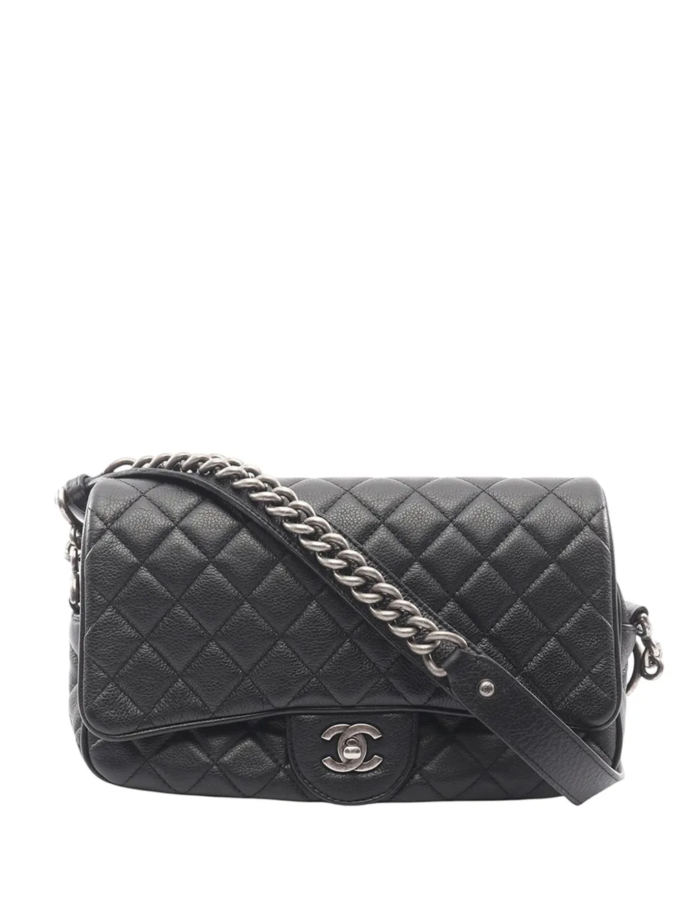 CHANEL Pre-Owned 2016-2017 Medium Caviar Casual Rock Flap shoulder bag - Nero