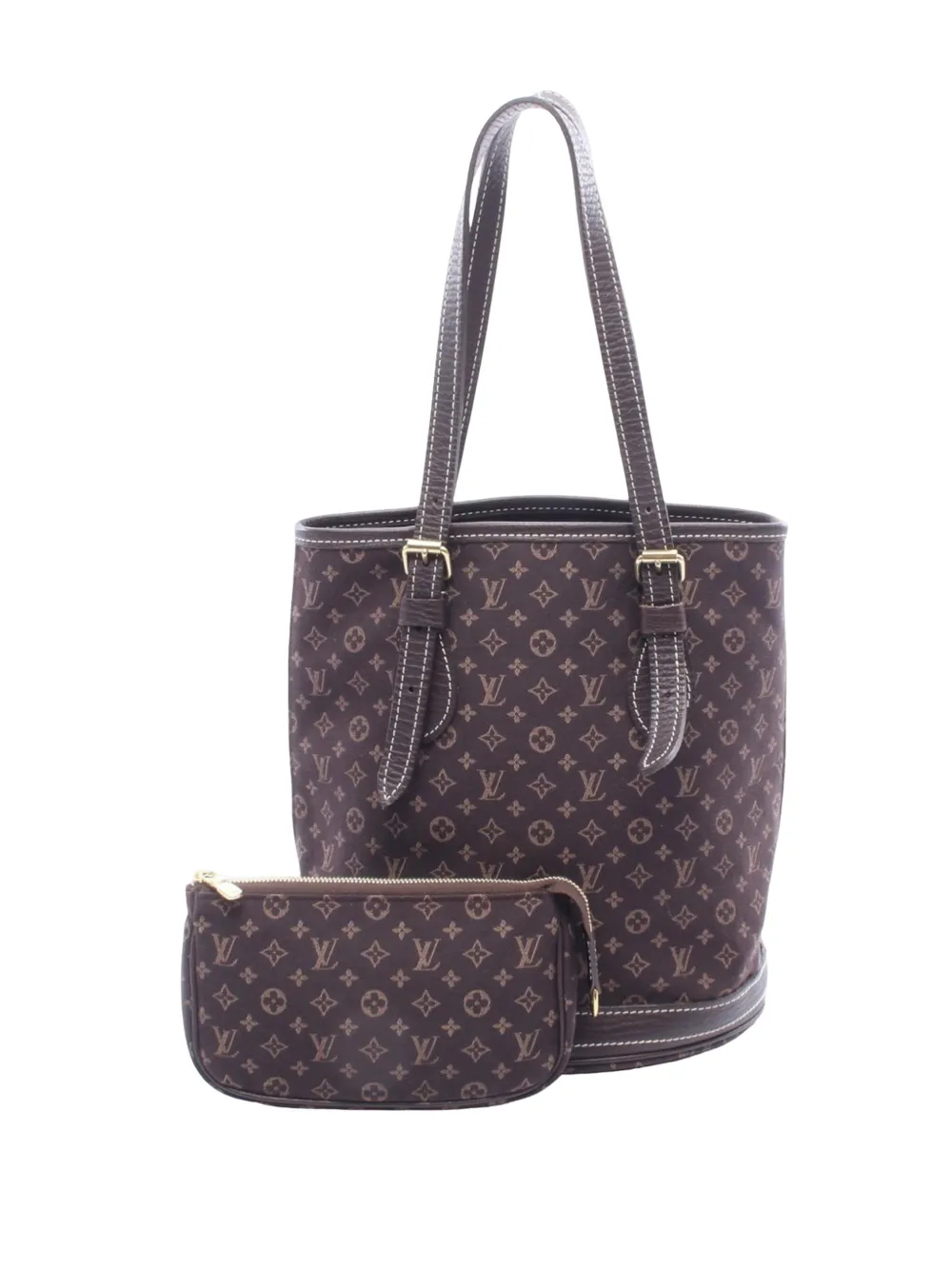 Louis Vuitton Pre-Owned 2006 Monogram Mini Lin PM bucket bag - Marrone