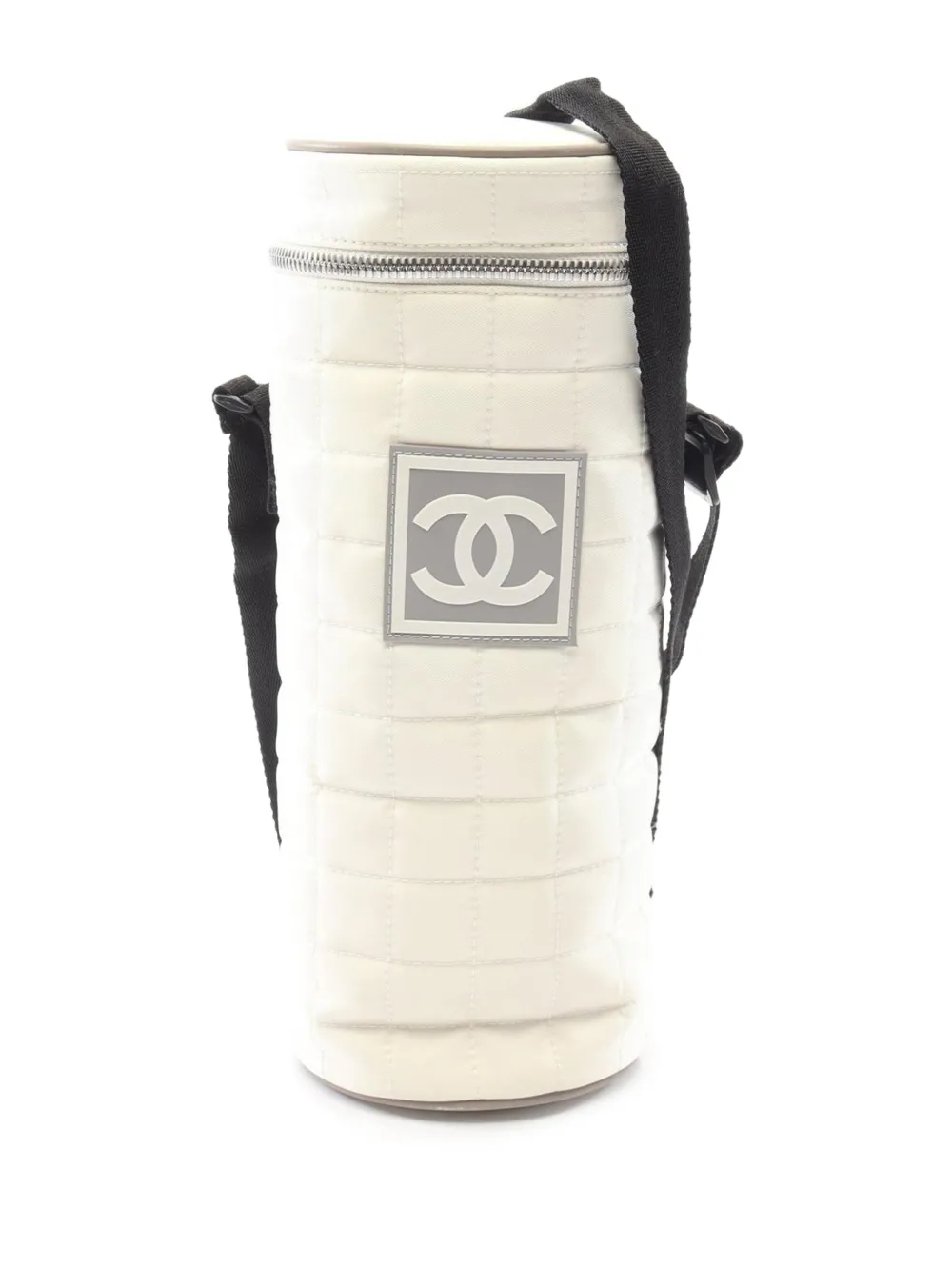 CHANEL Pre-Owned 2000-2002 Quilted Sport Line Bottle Holder crossbody bag - Weiß