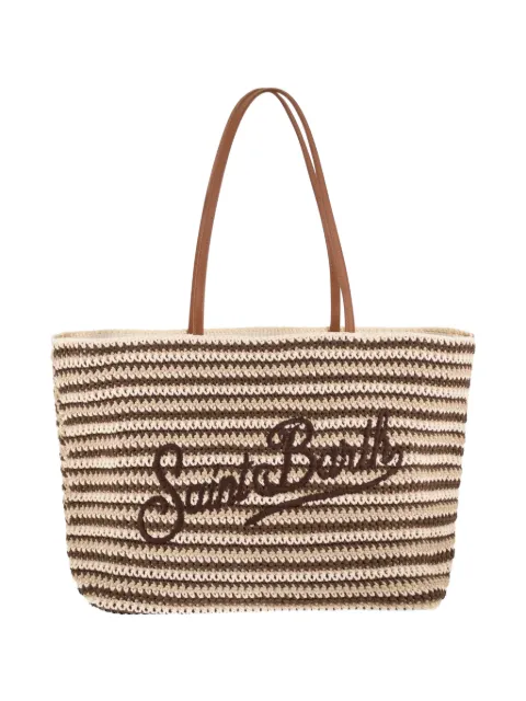 MC2 Saint Barth striped embroidered tote bag