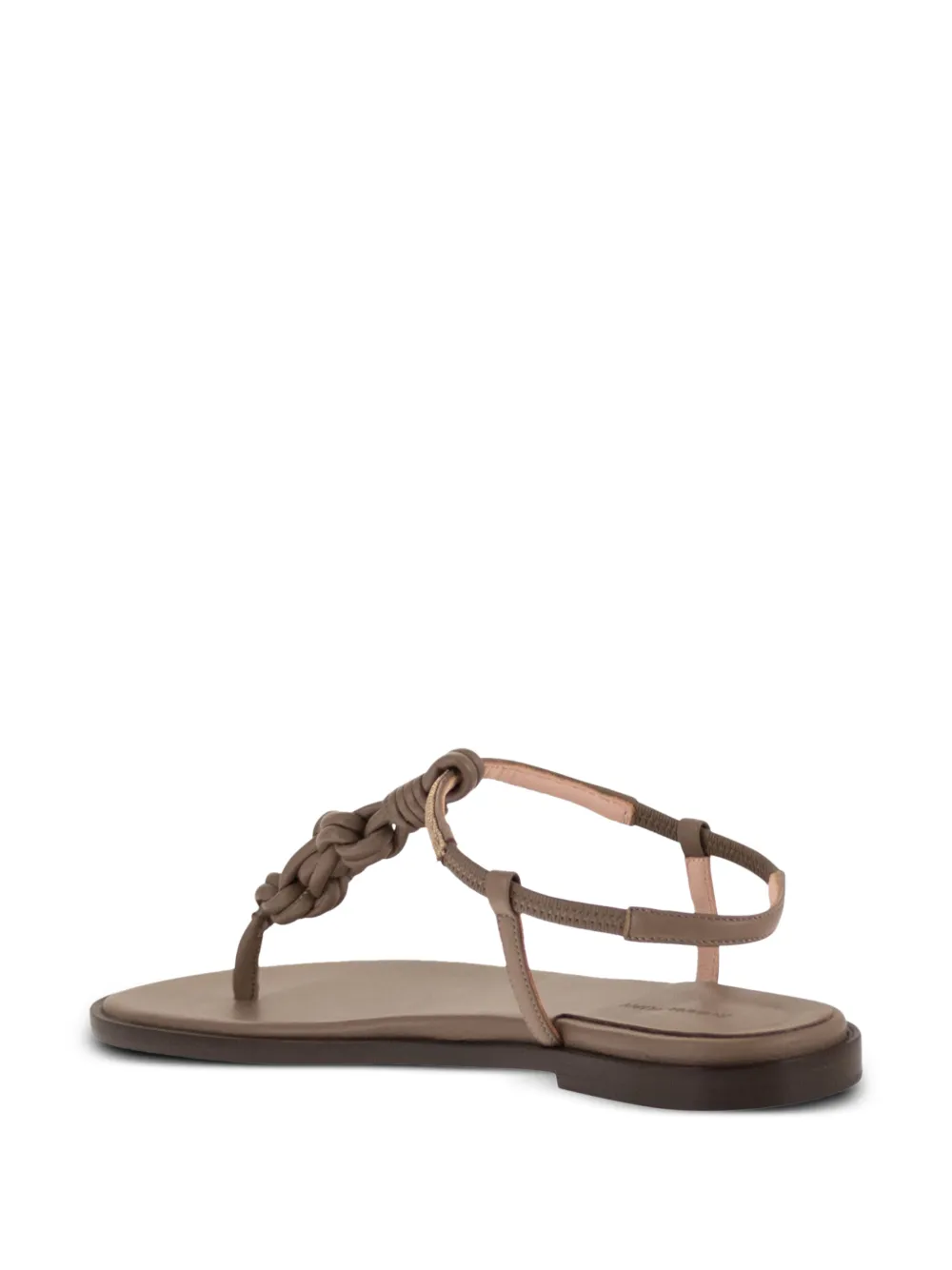 Fabiana Filippi braided-strap leather sandals Beige