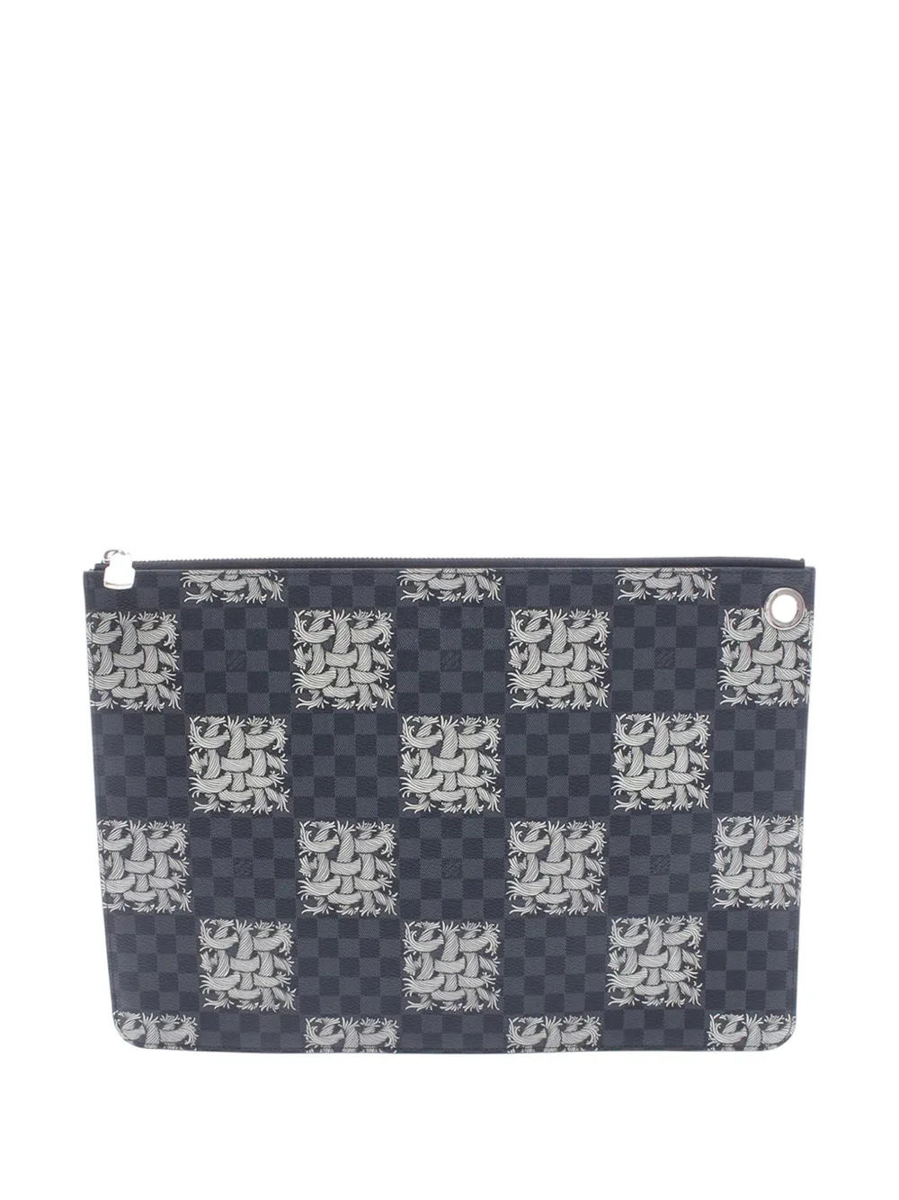 Louis Vuitton Pre-Owned 2015 Christopher Nemeth Damier Graphite Rope Pochette Voyage GM clutch bag - Nero