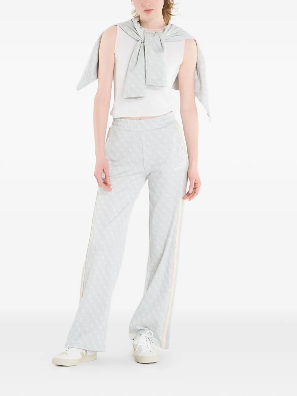 GUESS USA Trainingsbroek met zijstreep Grijs