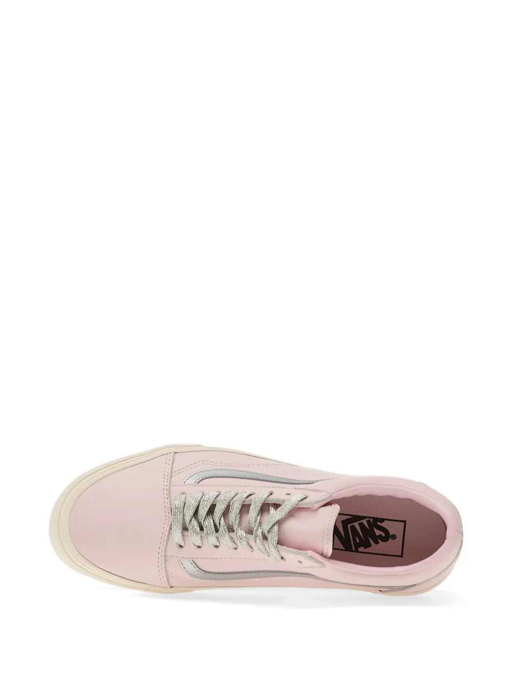 Vans Old Skool lace-up leather sneakers Roze