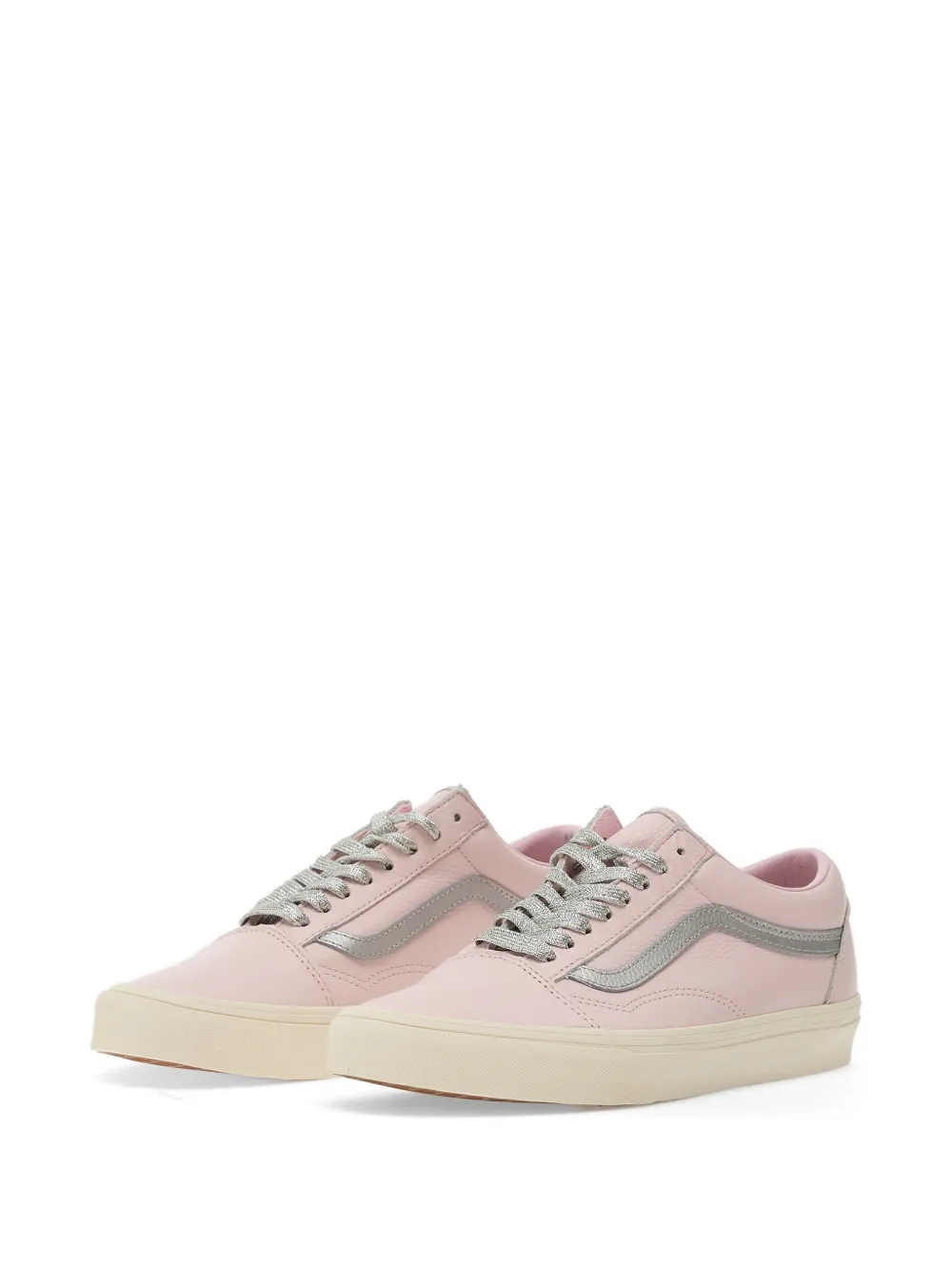 Vans Old Skool lace-up leather sneakers Roze