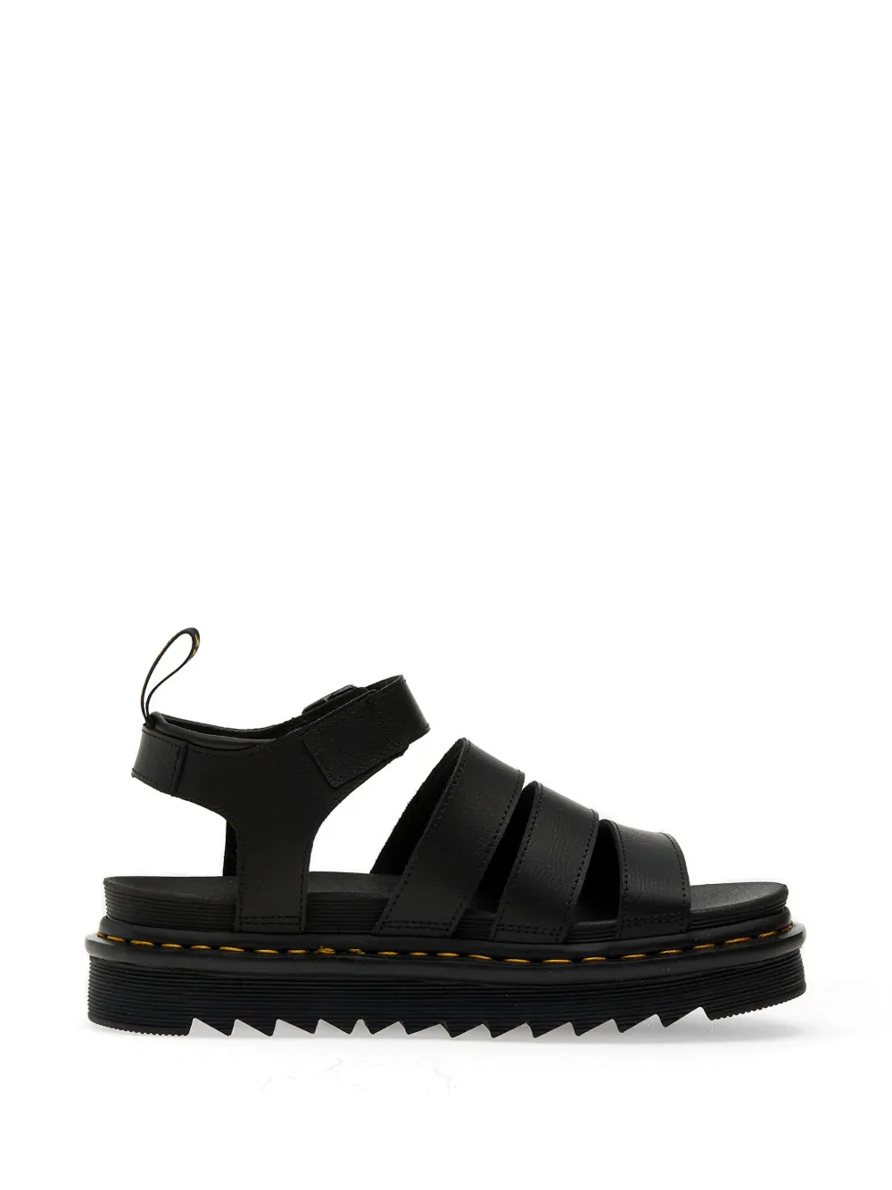 Dr Martens Blaire Athena buckled leather sandals Zwart