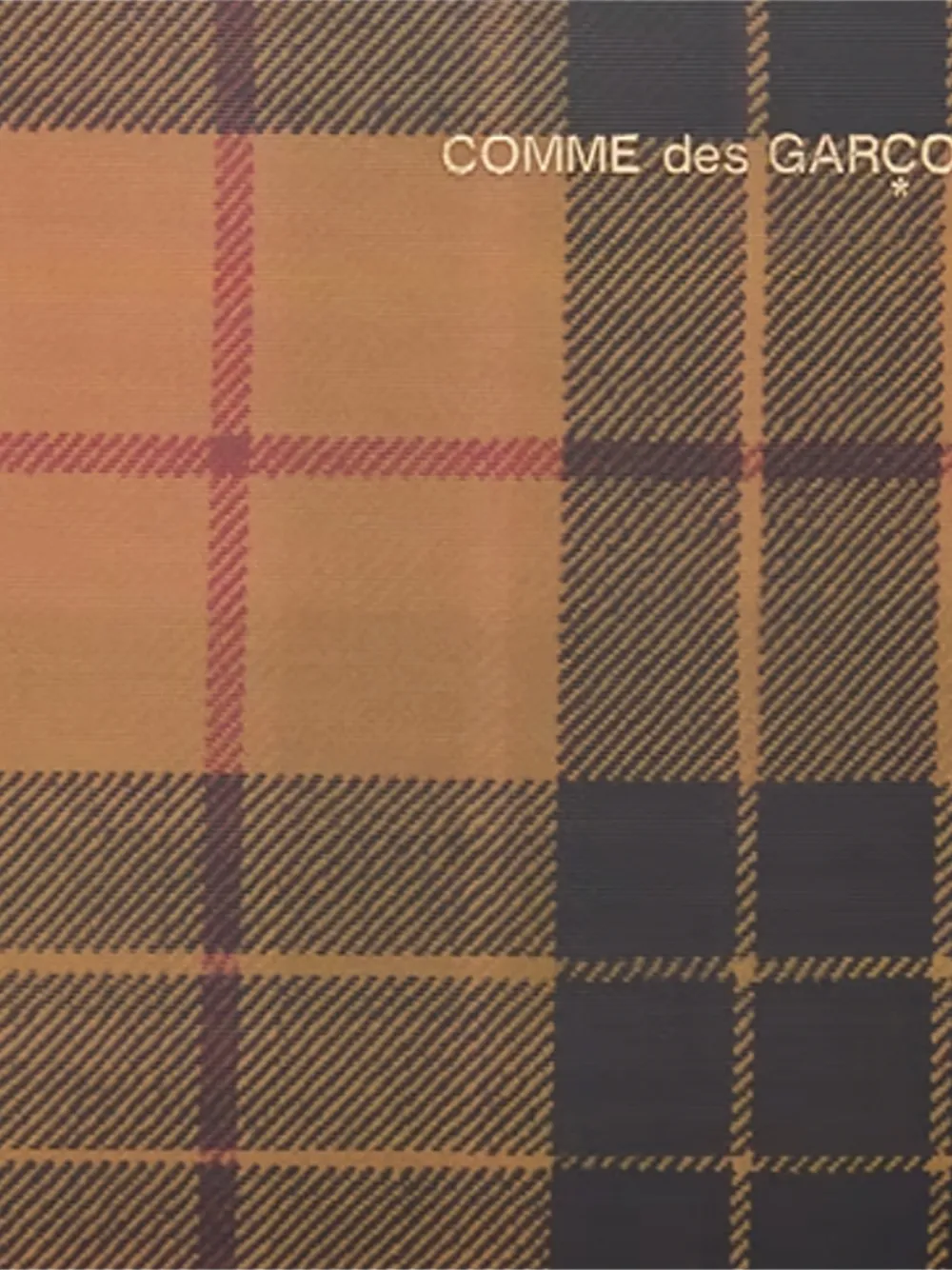 Comme Des Garçons Comme Des Garçons Portemonnee met tartan ruit Bruin